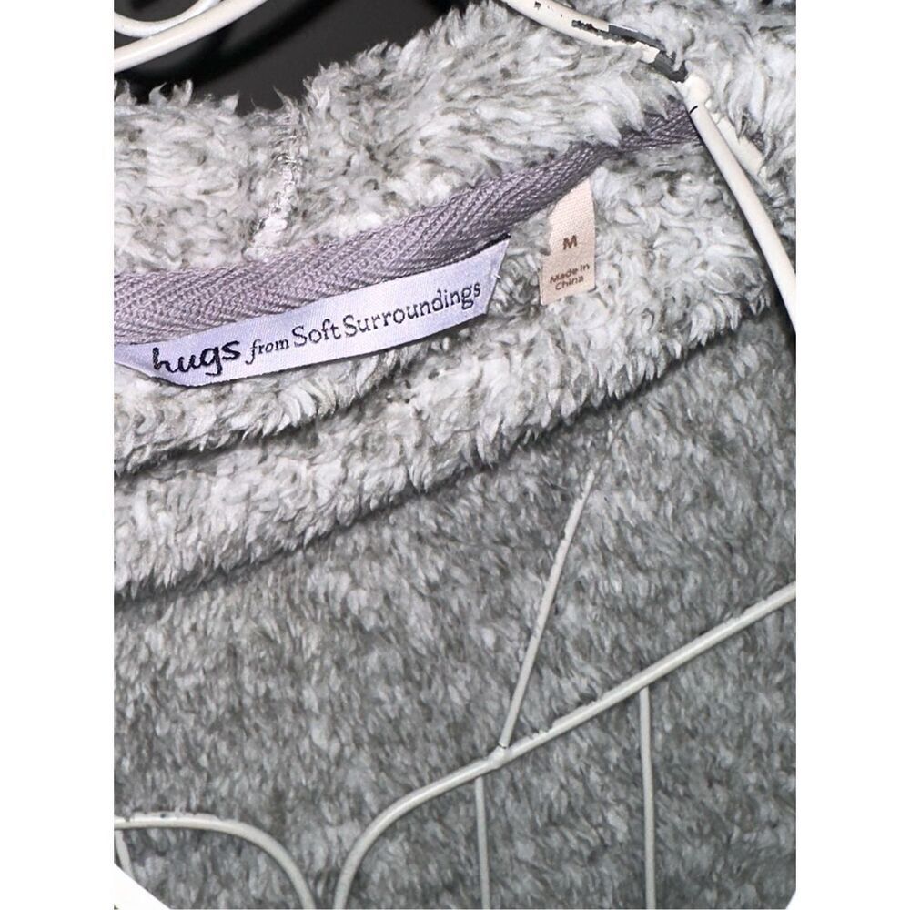 GREAT CONDITION WOMEN Hugs From Soft Surroundings grey Hug-Me Cardigan Sweater P - Picture 7 of 8